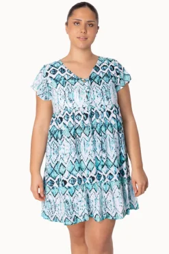 Women Sundrenched Abstract Diamond Kiki Dress
