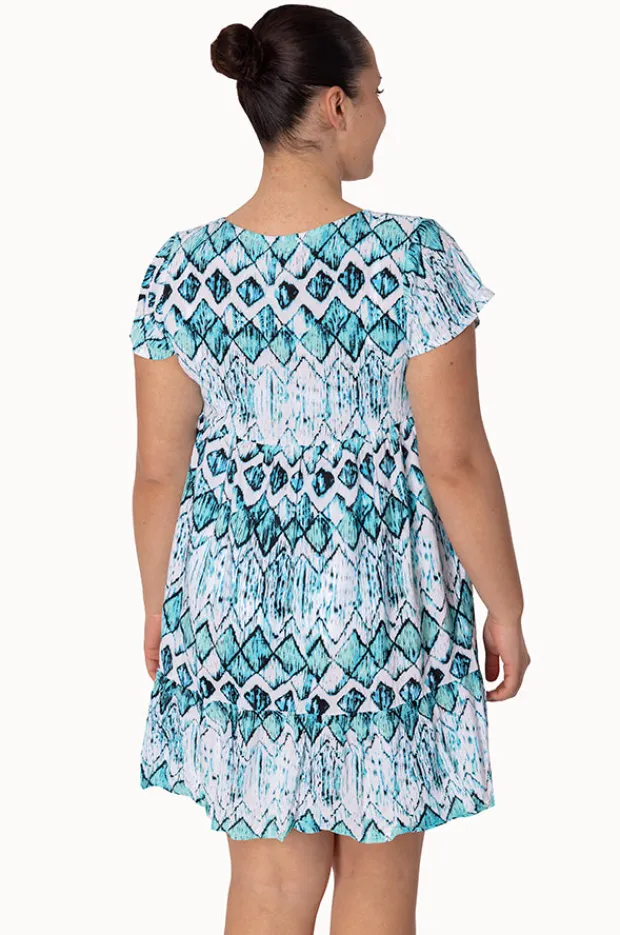 Women Sundrenched Abstract Diamond Kiki Dress