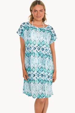 Women Sundrenched Abstract Diamond Michelle Dress