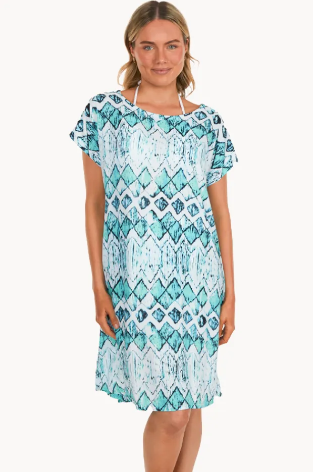 Women Sundrenched Abstract Diamond Michelle Dress