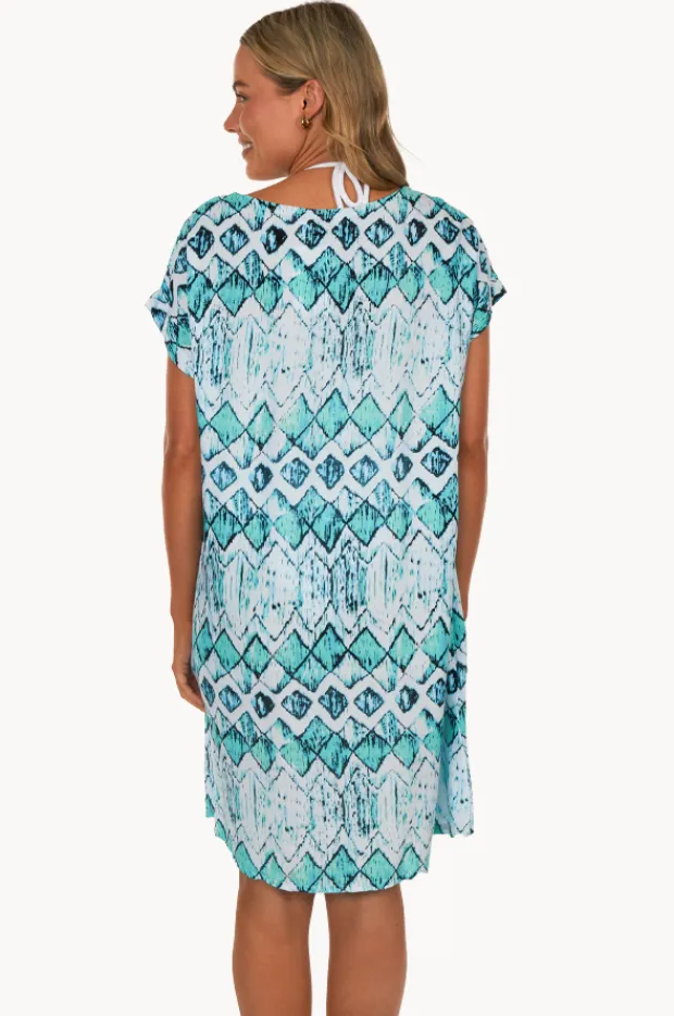 Women Sundrenched Abstract Diamond Michelle Dress