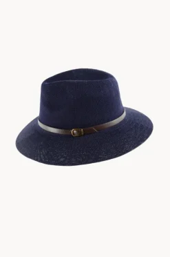 Women Cherry Red Adjustable Knit Leather Band Fedora