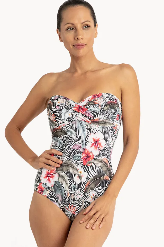 Women Jantzen Africa Bandeau One Piece