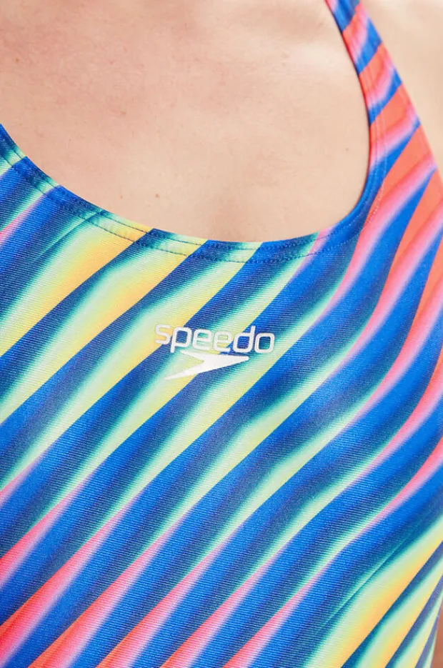 Women Speedo Allover Digital Powerback One Piece