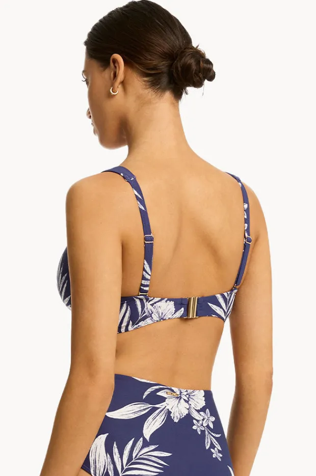 Women Sea Level Aloha Cross Front Bra