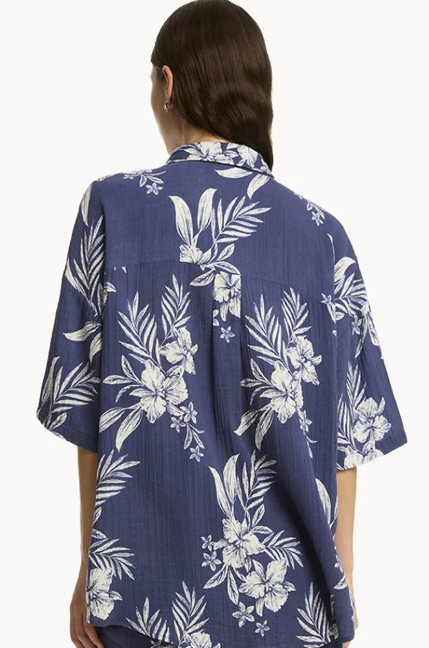 Women Sea Level Aloha Shirt