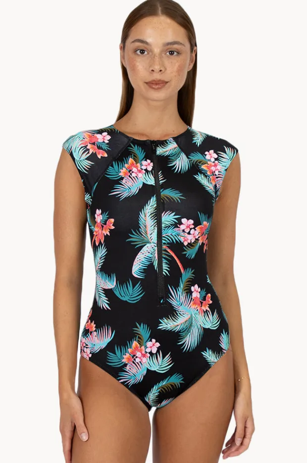 Women Baku Amalfi Cap Sleeve Zip Sunsuit