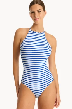 Women Sea Level Amalfi High Neck One Piece