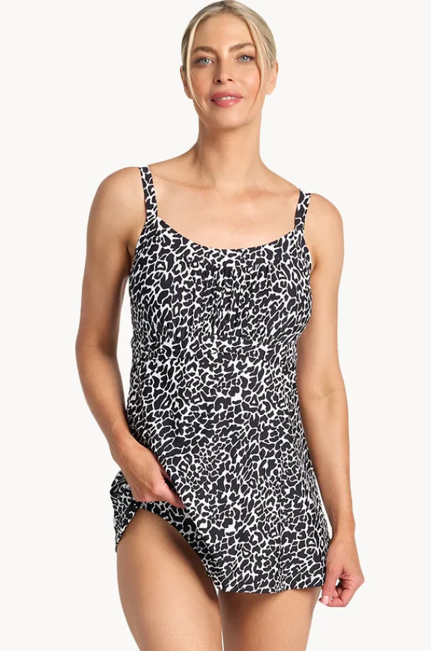 Women Jantzen Animal Empire Swim Dress