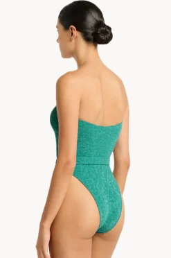 Women Bond-eye Animalia Belt Fane Bandeau One Piece