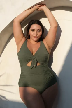 Women Artesands Aria Cezanne D/DD Cup Tie Front One Piece