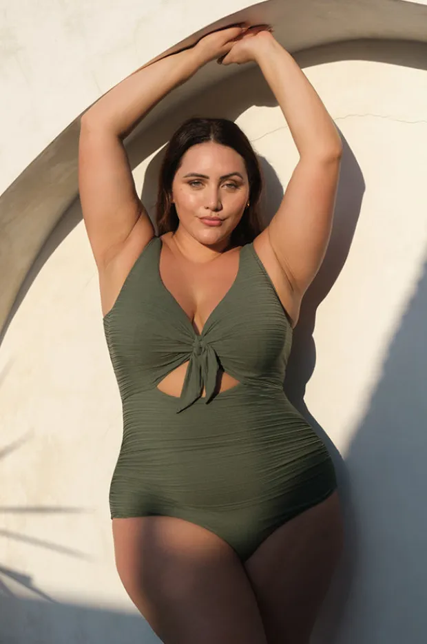 Women Artesands Aria Cezanne D/DD Cup Tie Front One Piece