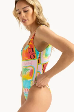 Women Roxy Atlas High Leg One Piece