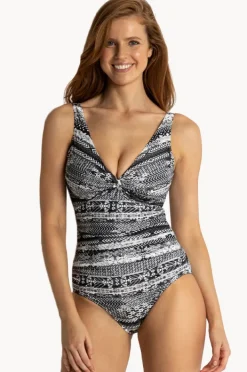 Women Jantzen Aztec E/F Cup Twist Front One Piece