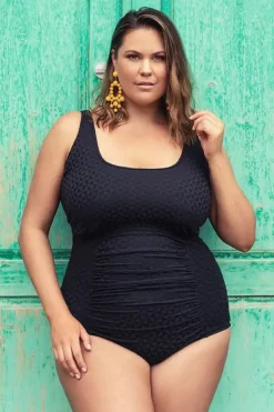Women Genevieve Aztec Jacquard F/G Cup Tank One Piece