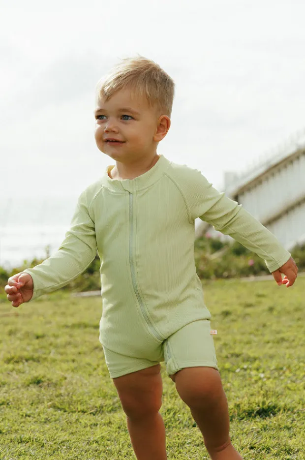BOY Tini Togs Baby Boys Zip Boyleg Sunsuit