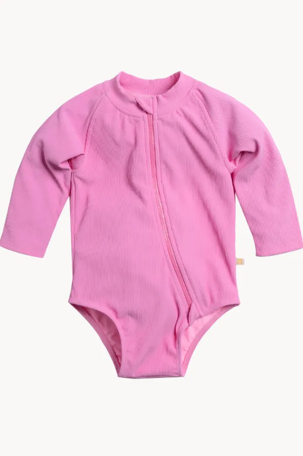 Tini Togs Baby Girls Long Sleeve Zip Sunsuit