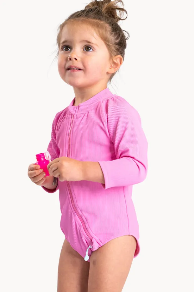 Tini Togs Baby Girls Long Sleeve Zip Sunsuit