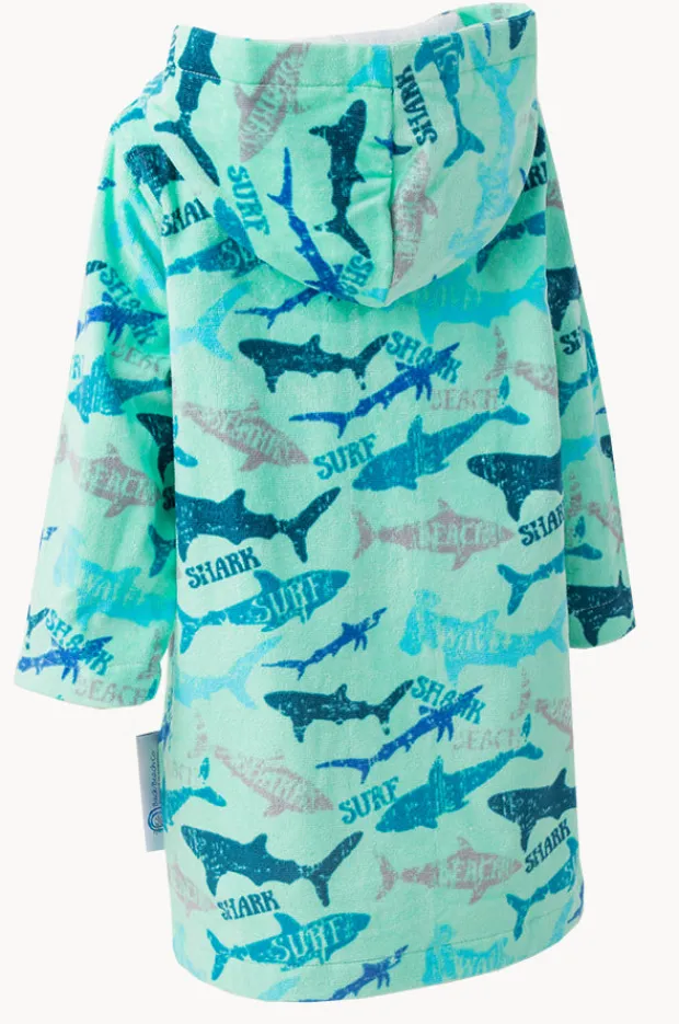 BOY Back Beach Co Baby Sharky Hooded Towelling Robe 12-24M