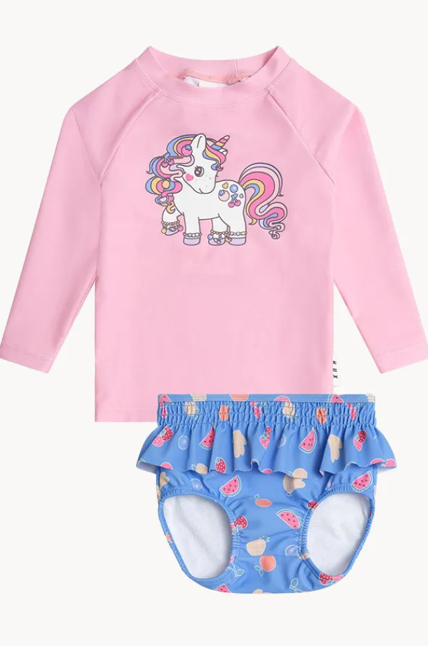 Huxbaby Baby Tutti Frutti Unicorn Suntop Set