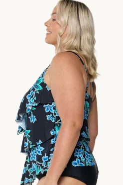 Women Capriosca Bahamas Blue Tiered Frill Tankini Separate