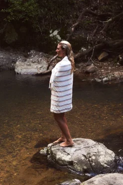 Women Slowtide Baja Stripe Turkish Towel