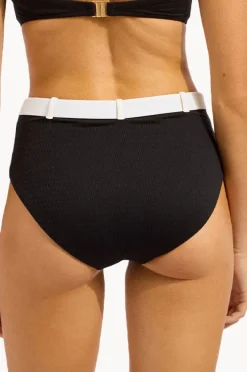 Women Seafolly Bandwave Belted High Waisted Pant