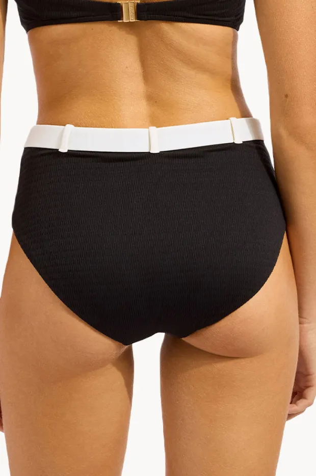 Women Seafolly Bandwave Belted High Waisted Pant