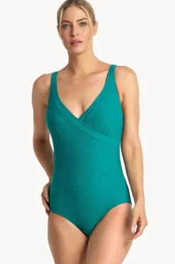 Women Poolproof Barbados Cross Tank One Piece