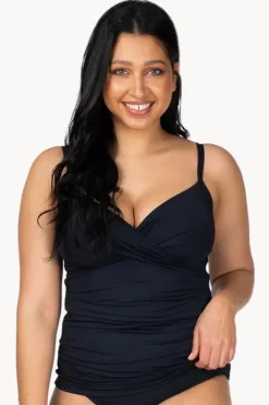Women Sunseeker Basix Twist Front Tankini Separate