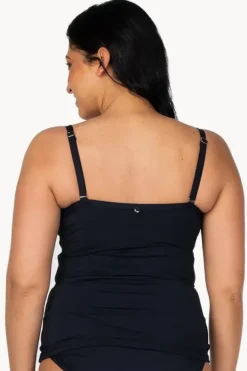 Women Sunseeker Basix Twist Front Tankini Separate