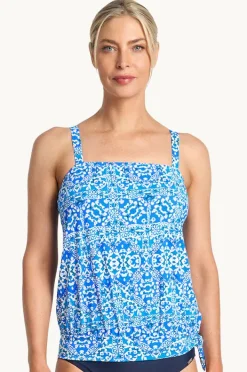 Women Jantzen Bazaar Bandeau Blouson Tankini Separate
