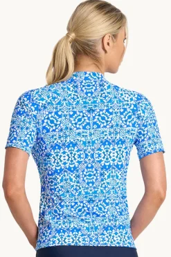 Women Jantzen Bazaar Short Sleeve Suntop