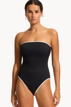 Women Seafolly Beach Bound DD Cup Bandeau One Piece
