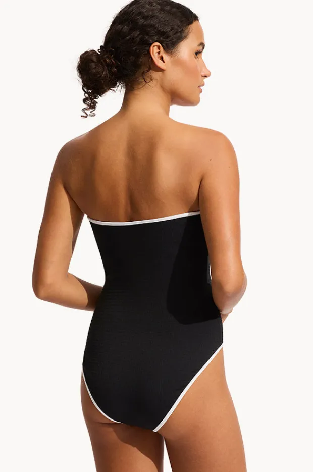 Women Seafolly Beach Bound DD Cup Bandeau One Piece