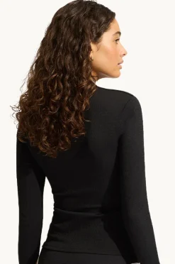Women Seafolly Beach Bound Long Sleeve Suntop