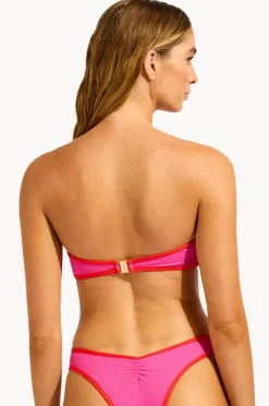 Women Seafolly Beach Bound Ring Front Bandeau