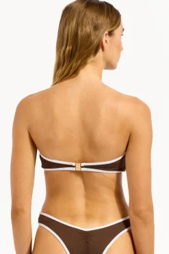 Women Seafolly Beach Bound Ring Front Bandeau