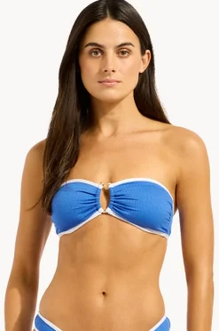 Women Seafolly Beach Bound Ring Front Bandeau