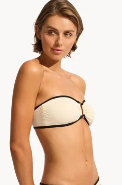 Women Seafolly Beach Bound Ring Front Bandeau