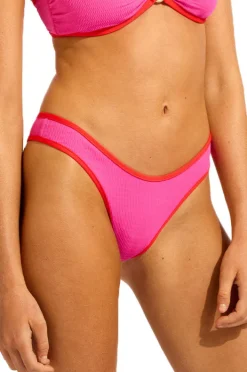 Women Seafolly Beach Bound Scoop High Cut Rio Pant