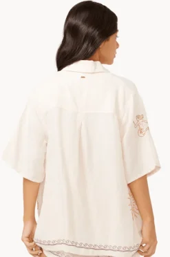 Women Rip Curl Beach Party Embroidered Shirt