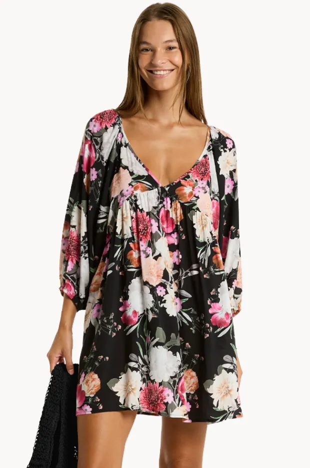 Women Sea Level Belle Boho Short Dress