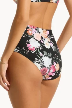 Women Sea Level Belle Panelled High Waist Pant
