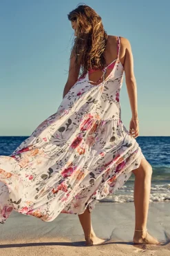 Women Sea Level Belle Tiered Maxi Sundress