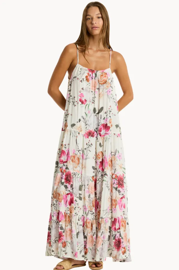 Women Sea Level Belle Tiered Maxi Sundress