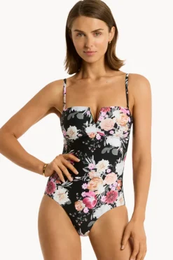 Women Sea Level Belle Vee Bandeau One Piece