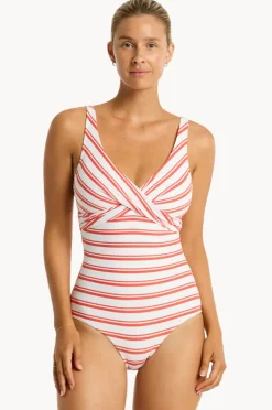 Women Sea Level Biarritz Cross Front One Piece