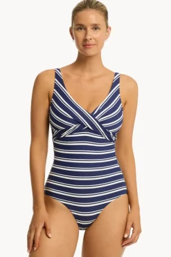 Women Sea Level Biarritz Cross Front One Piece