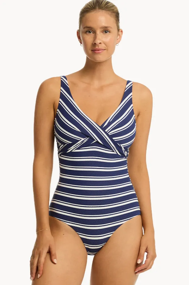 Women Sea Level Biarritz Cross Front One Piece